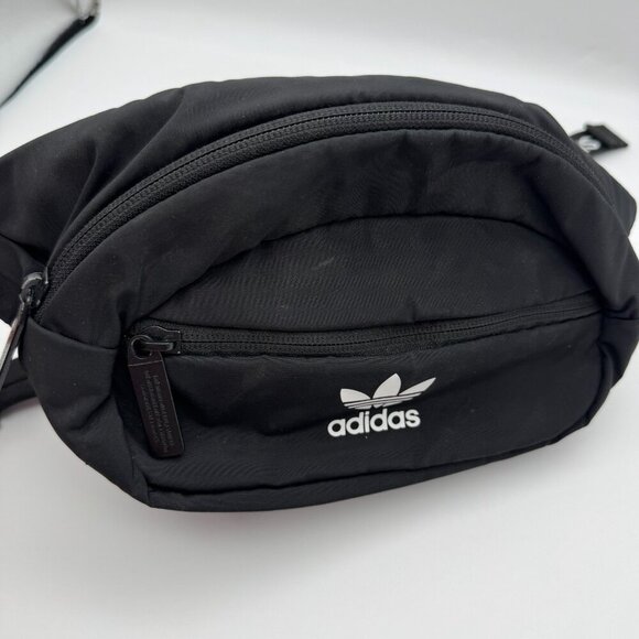 Adidas Black Inner Pockets Adjustable Strap Casual Belt Bag & Fanny Pack - Picture 3 of 6